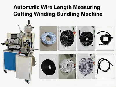 Máquina automática de medición de longitud, corte, bobinado y empaquetado de alambre JW-F01 Thumb