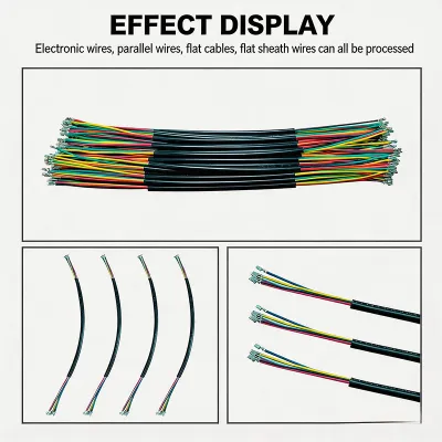 Máquina de Crimpado y Estañado de Terminales Doble Extremo para Cable Redondo con Vaina JW-RSCT Thumb