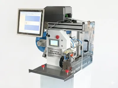 Máquina Semiautomática para Plegar y Etiquetar Alambre JW-T107