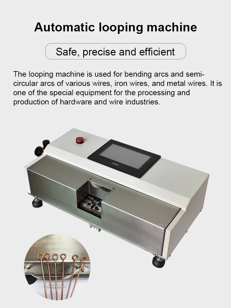 Máquina de bucle de alambre metálico, máquina de bucle de gancho, máquina dobladora de arcos 