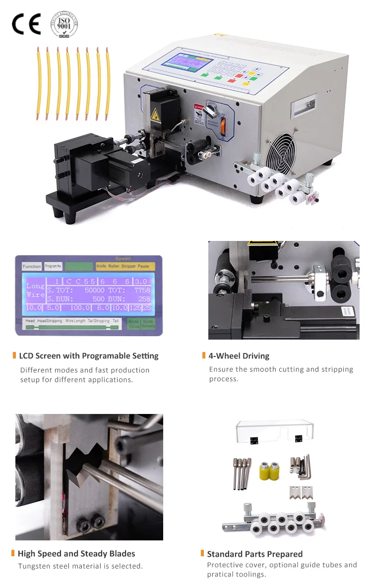Wire Cutting Stripping Twisting Machine, Wire Cut Strip Twisting Machine, Wire Stripping Machine Máquina retorcedora de corte de alambre, máquina de torsión de tiras de corte de alambre, máquina de pelado de alambre