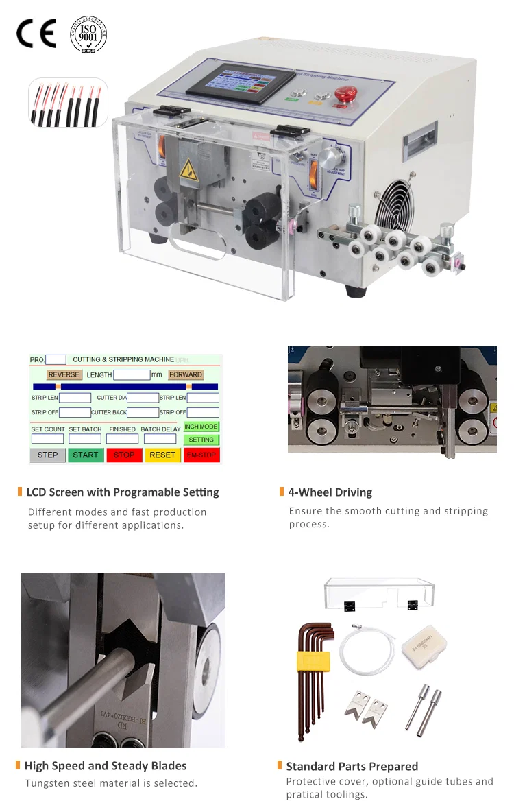 Double layer round sheath wire stripping cutting machine WPM-YH3 Fiber Wire Strip Machine, Jacket Cable Strip Machine, Cable Stripping Machinery Máquina cortadora de pelado de alambre de vaina redonda de doble capa WPM-YH3 Máquina de tiras de alambre de fibra, máquina de tiras de cables de chaqueta, maquinaria de pelado de cables