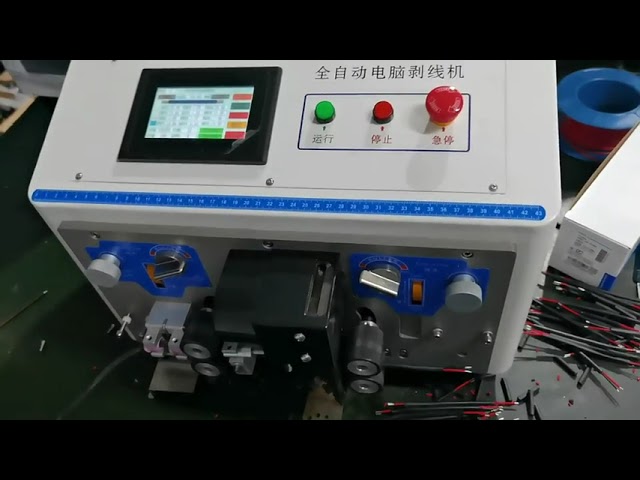 Máquina Automática de Pelado y Corte de Cables con Cubierta | Procesador de Hilos Multinúcleo