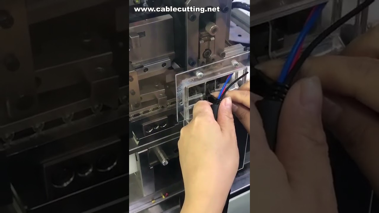 Máquina de Crimpado e Inserción de Sellos de Alambre | Equipo Automático de Pelado y Crimpado
