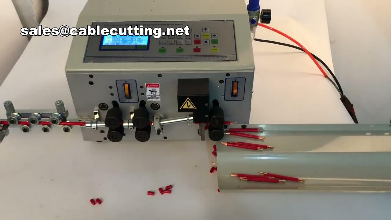 Máquina cortadora y peladora de alambre de cobre y tungsteno - Herramienta profesional para automatización industrial