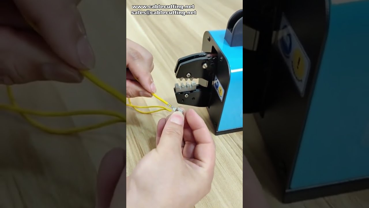 Crimpadora Neumática 16M: Engaste Fácil para Terminales No Estándar #fábrica #maquinaria