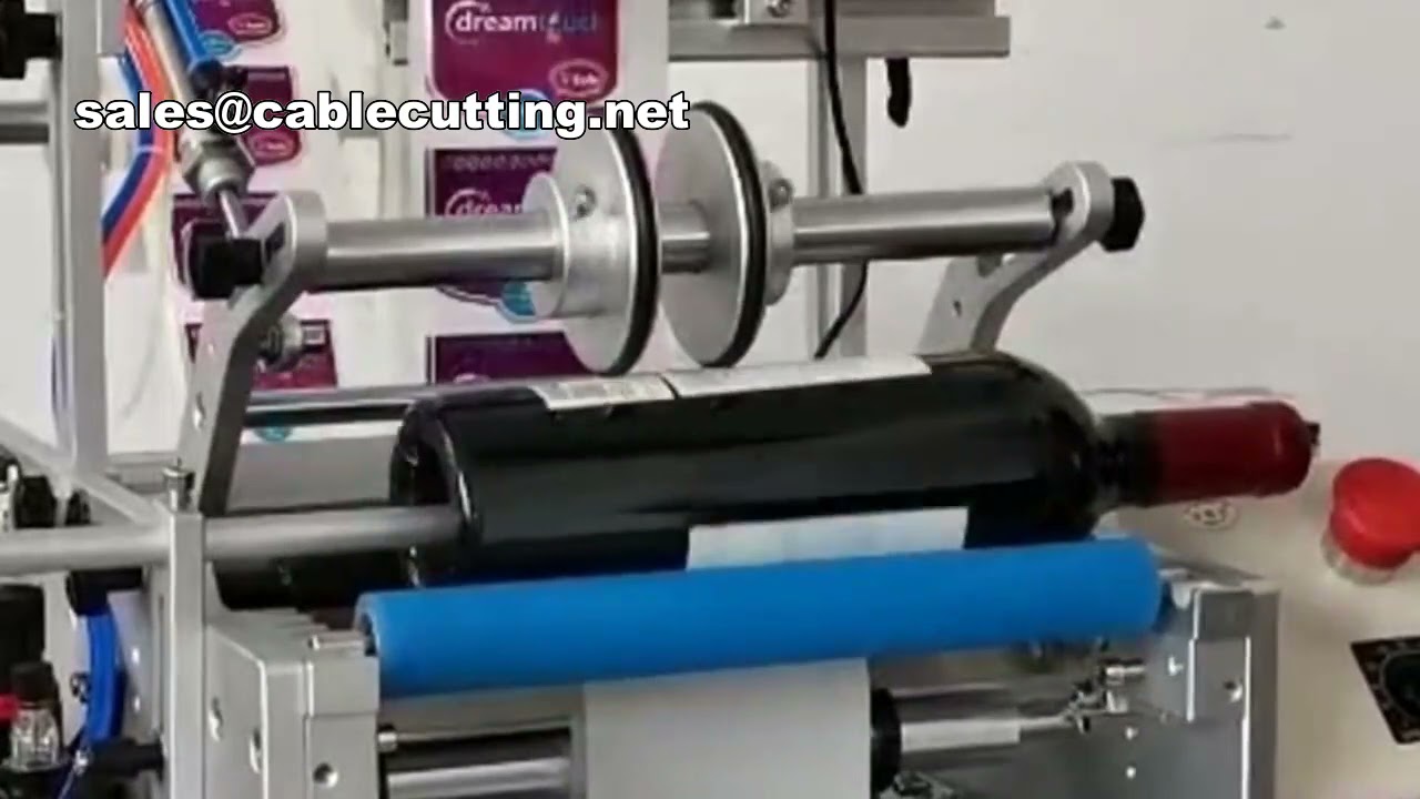 Máquina Etiquetadora para Botellas Redondas | Etiquetas Frontales y Traseras | Doble Etiquetado