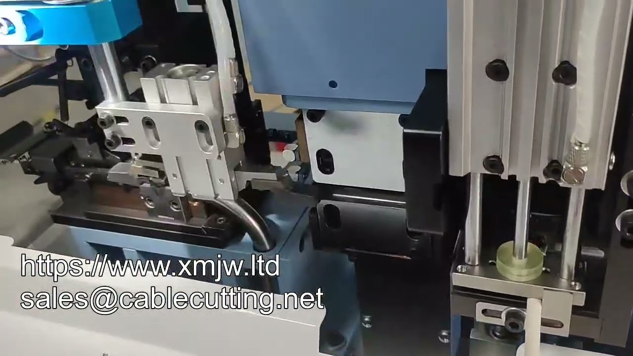 Máquina Automática Pelacables y Crimpadora para Cables Multinúcleo - Corte, Pelado y Prensado de Cables Enfundados