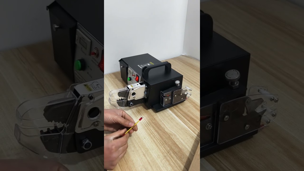 Máquina eléctrica todo en uno de crimpado, corte y pelado de terminales | #fábrica #máquina