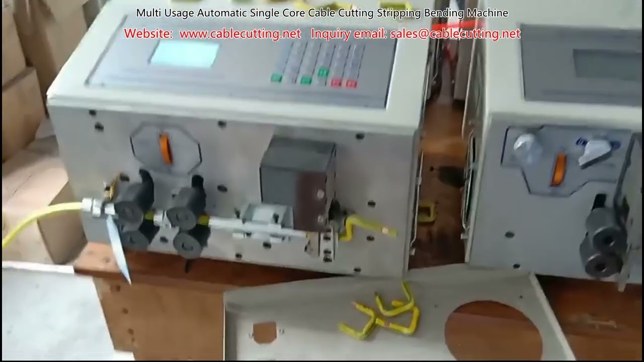Máquina Automática Multifuncional para Corte, Pelado y Doblado de Cables Monoconductores