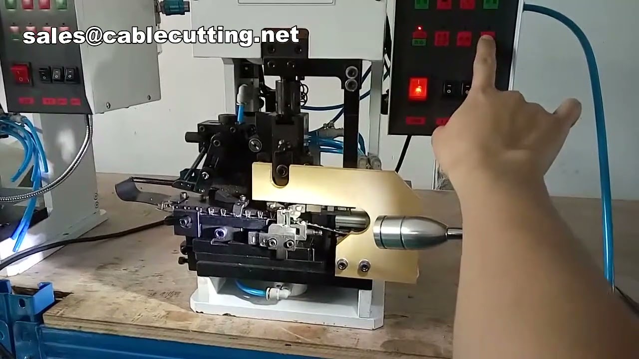 Máquina Automática para Pelar, Crimpar y Sellar Cables | Alta Velocidad y Precisión