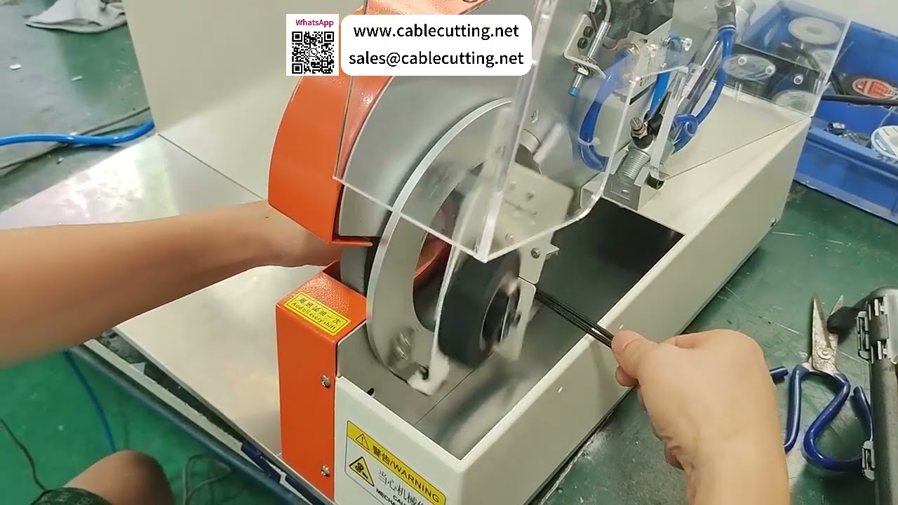 Máquina Automática para Envolver Cables con Cinta – Alimentación por Rodillos y Envoltura Continua y Uniforme