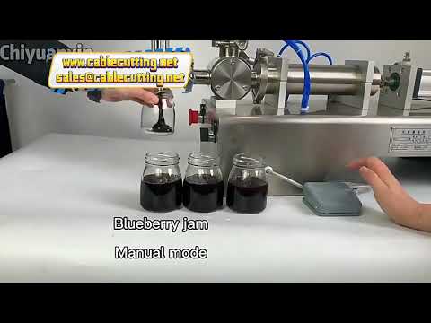 Máquina llenadora de pistón para cremas, salsas, miel y mantequilla de maní – Envasado preciso de productos viscosos