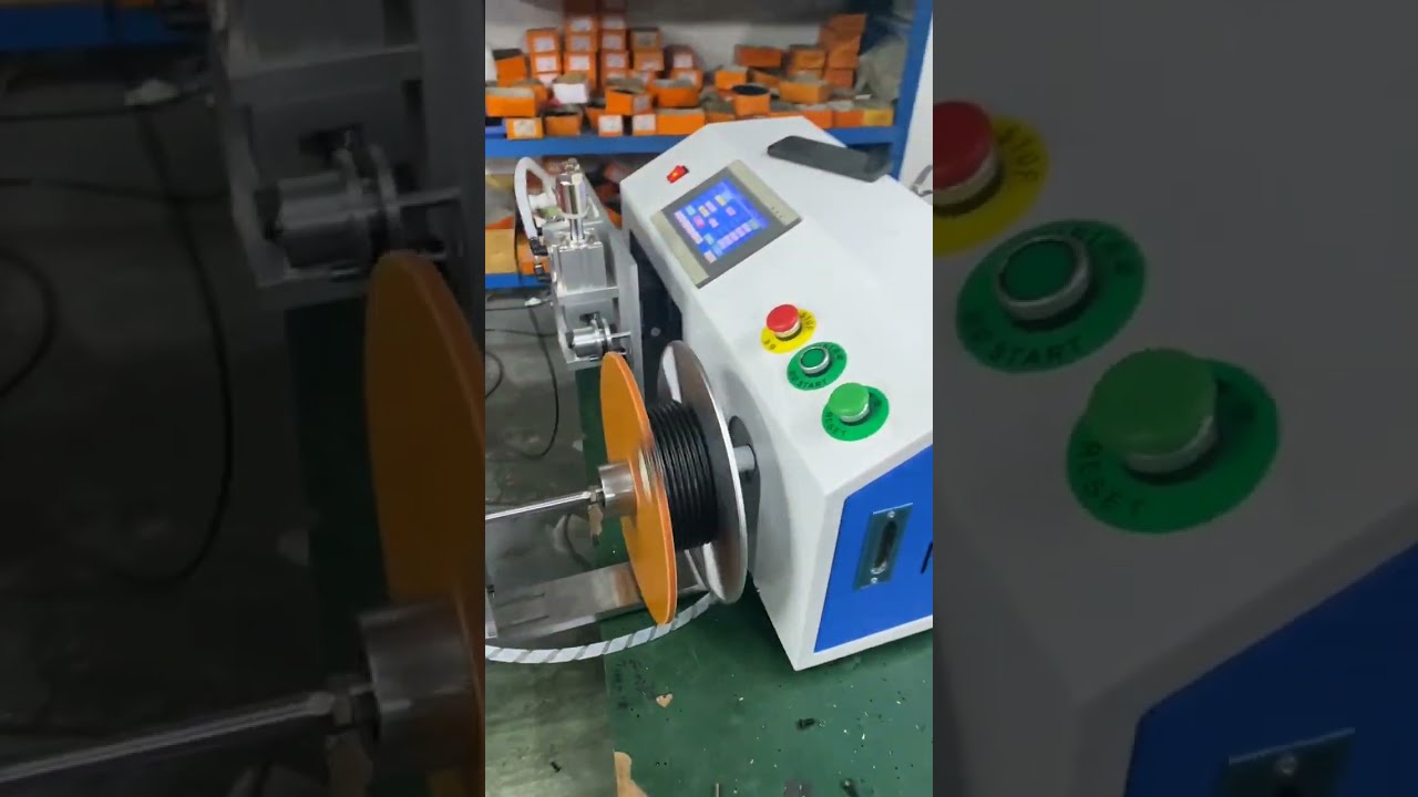 Máquina Automática de Contar, Clasificar, Cortar y Bobinar Cables de 1mm a 8mm #máquina