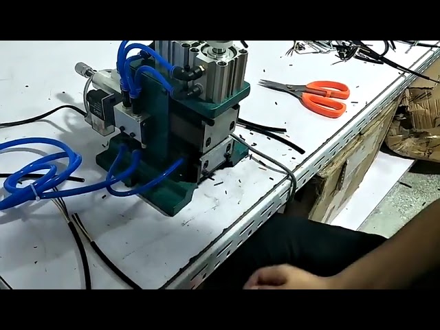 Máquina Peladora y Trenzadora de Cables | Herramienta Neumática Manual para Pelar y Torcer