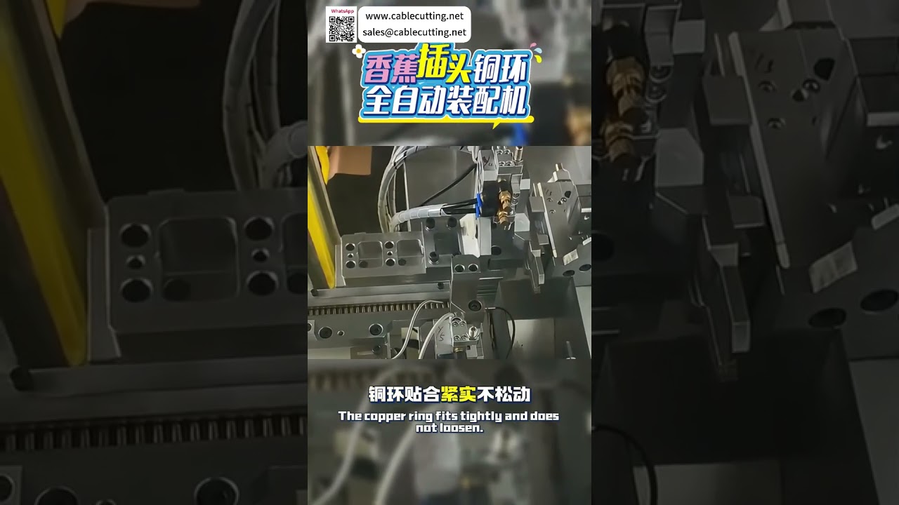Máquina Automática de Ensamblaje de Clavijas Banana con Anillo de Cobre - Equipo Industrial de Alta Eficiencia