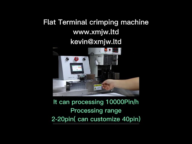 Máquina crimpadora de terminales planos: precisión y eficiencia en producción