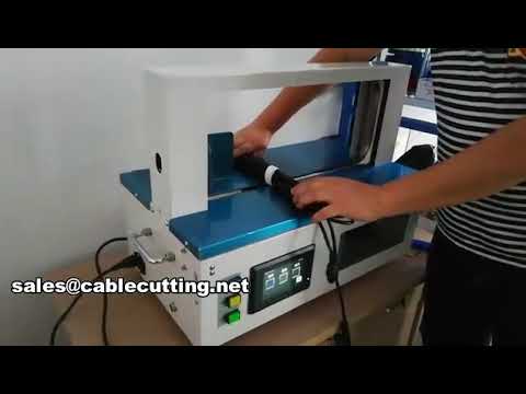 Máquina de flejado con film OPP de escritorio para arneses de cables
