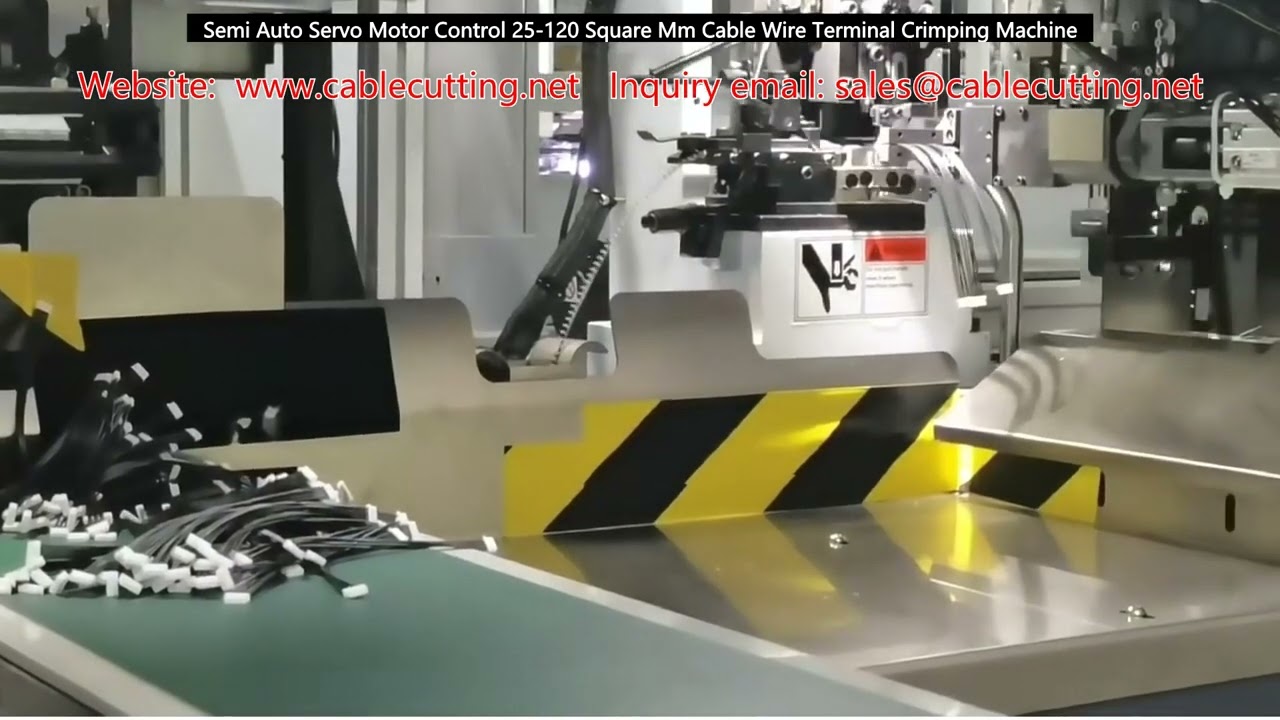 Máquina de Crimpado Semiautomática con Servo Motor para Terminales de Cable de 25-120 mm²
