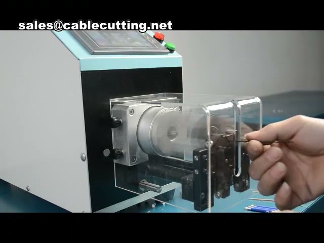 Máquina Cortadora y Peladora de Cables Coaxiales | Peladora Automática de Alambres