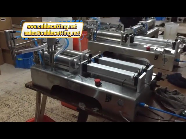 Máquina de llenado y dosificación de líquidos para jabón lavavajillas y desinfectante de manos