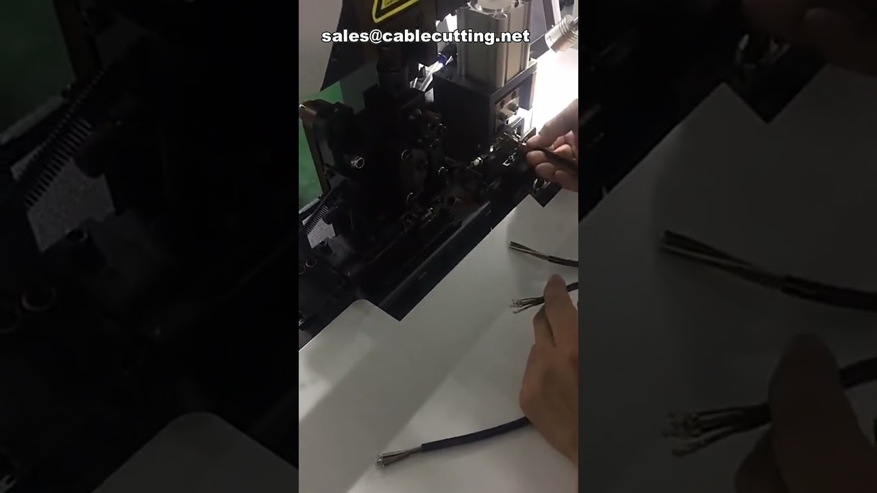 Máquina de crimpado de terminales con pelado para cables PVC, eléctricos, BV rígidos, BVR flexibles