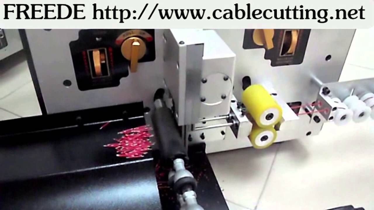 Máquina peladora, cortadora y trenzadora de cables ultra cortos WPM-200 + T | www.cablecutting.net