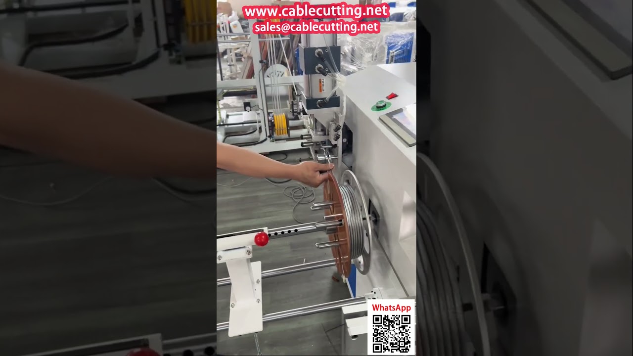 Máquina Automática para Contar, Bobinar, Cortar y Atar Cables de Acero