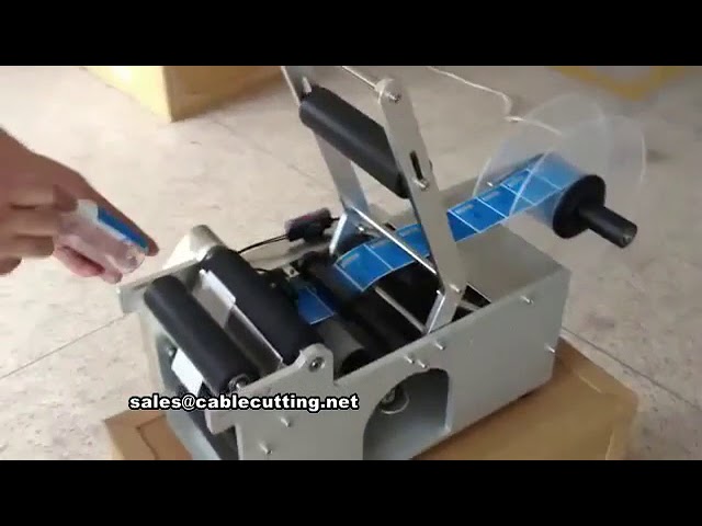Máquina etiquetadora manual para botellas redondas y planas de plástico, vidrio y PE | Aplicador de etiquetas adhesivas