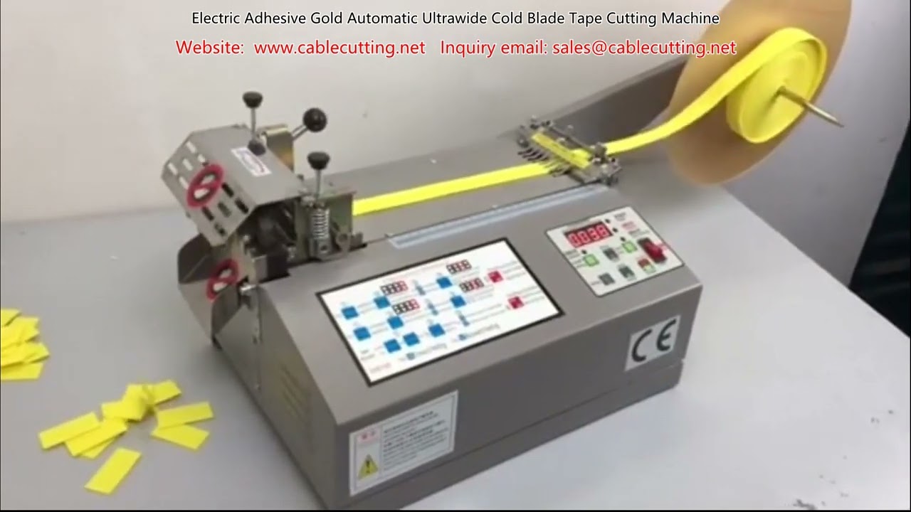 Máquina Cortadora Automática de Cinta Adhesiva con Cuchilla Fría Ultra Ancha - Gold