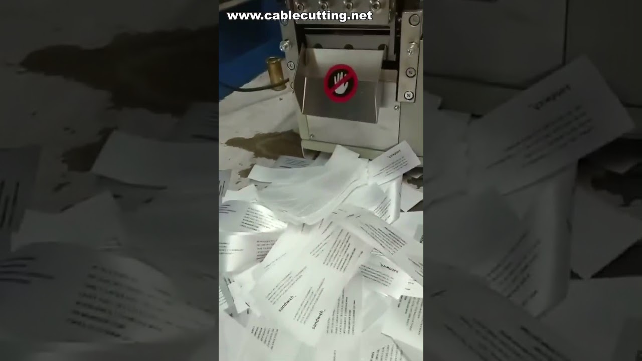 Máquina de Corte y Sellado de Etiquetas Tejidas, Cortadora de Cintas y Equipo de Sellado de Bandas Elásticas