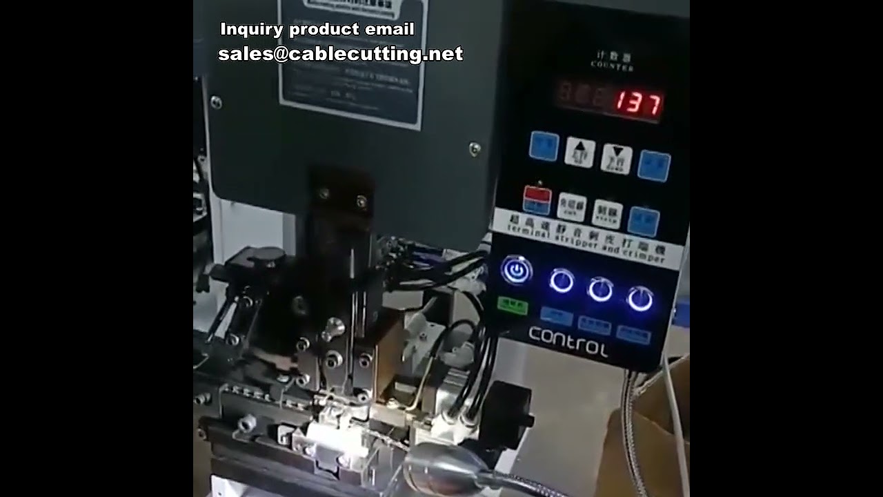 Máquina Pelacables, Crimpadora de Terminales y Empalmadora Horizontal | Procesamiento Automatizado