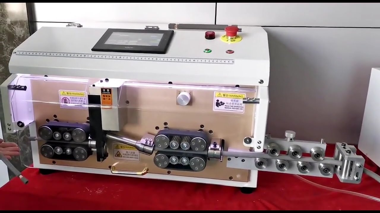 Máquina Pelacables Automática de 35 mm² Tipo Cinta | Longitud de Pelado Ajustable Delantera y Trasera