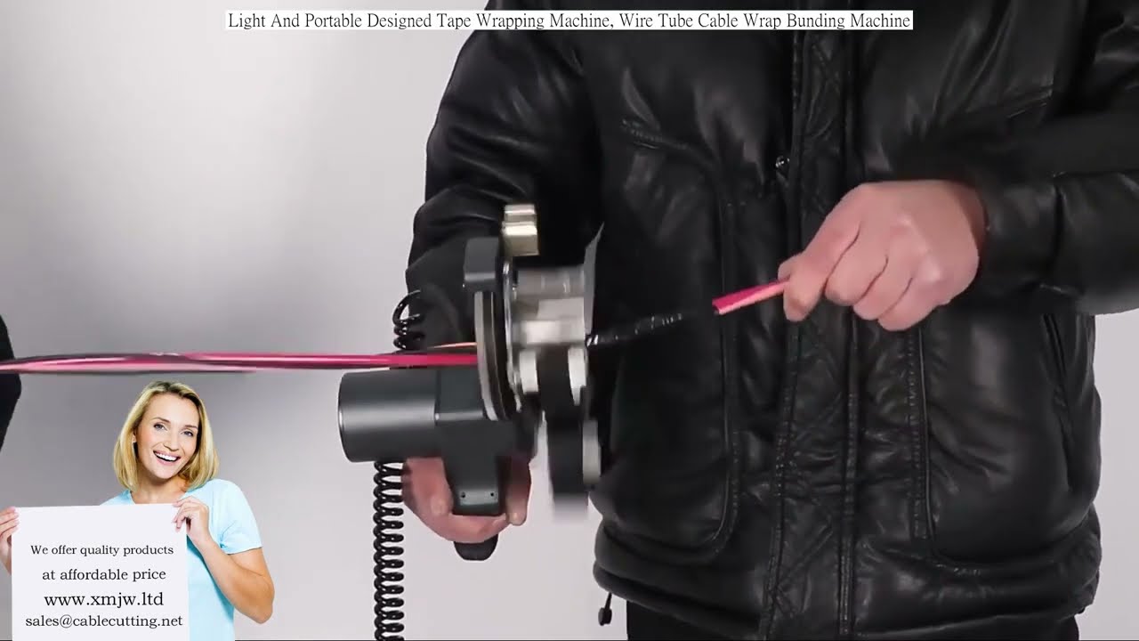 Máquina Envolvedora de Cinta Portátil y Ligera | Embalaje de Cables, Tubos y Alambres