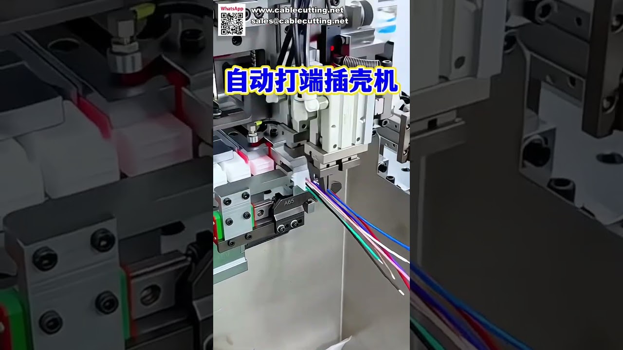 Máquina Automática de Inserción de Carcasas | Insertadora de Conectores Monocabezal para Cables