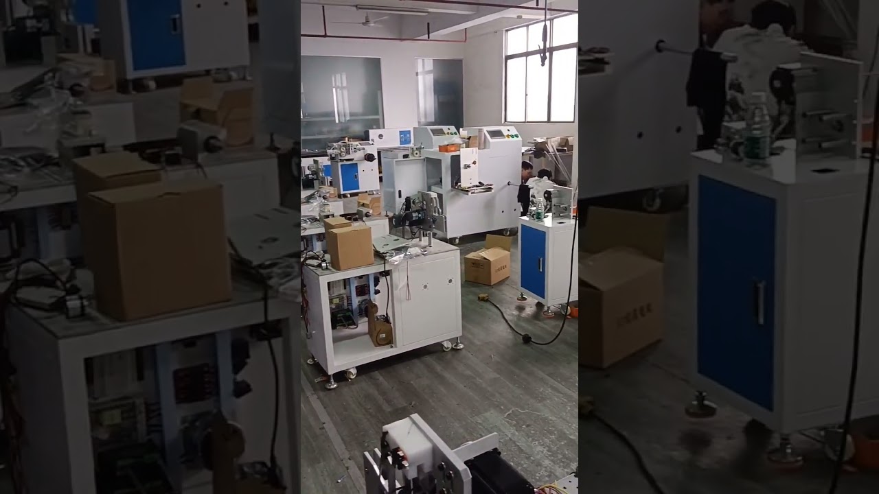 Fabricante de equipos automatizados - Máquina bobinadora con contador de metros | Taller en funcionamiento #máquina