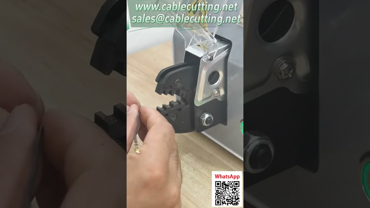 Fully Automatic Terminal Crimping Machine, Plug and Play, 1.6 Ton Force, Crimp Terminal, Interchangeable Dies #Factory Automation