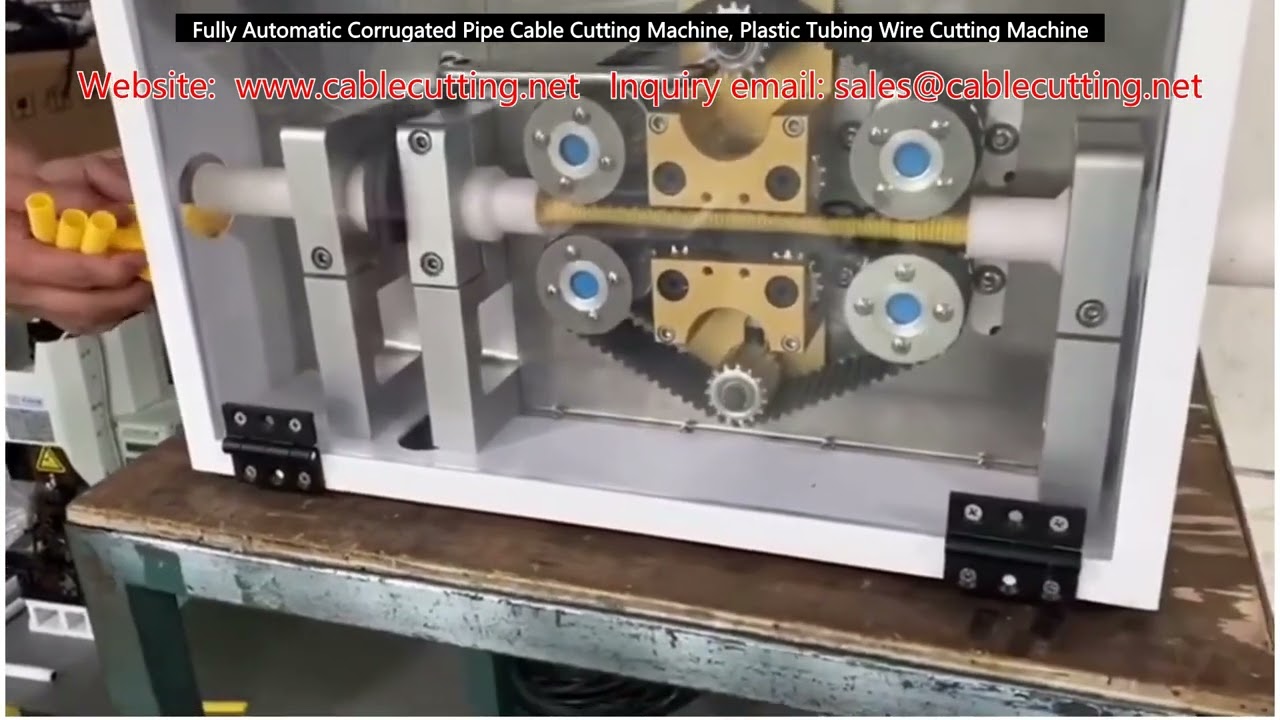 Máquina Cortadora de Tubería Corrugada y Cable Totalmente Automática - Corte Preciso para Mangas Plásticas