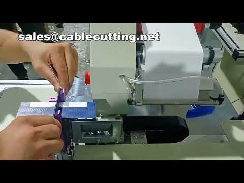 Máquina Etiquetadora de Cables con Aplicador Servo de Etiquetas Plegables