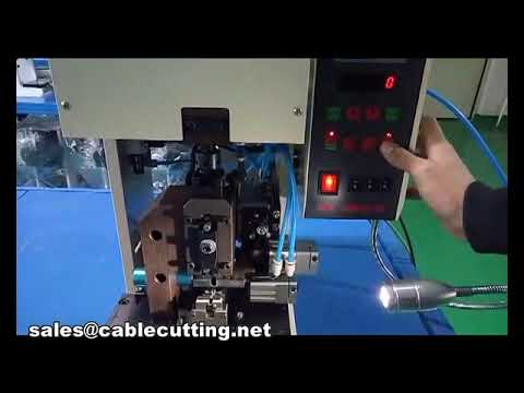 Máquina de pelar y crimpar cables con alimentación final WPM-2008A2-E