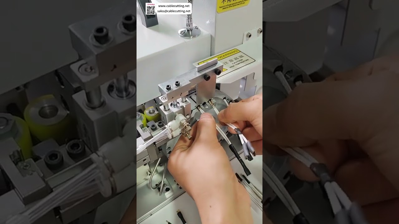 Máquina Automática de Procesamiento de Tubos Termocontraíbles con Corte, Alimentación, Posicionamiento y Horneado Integrados