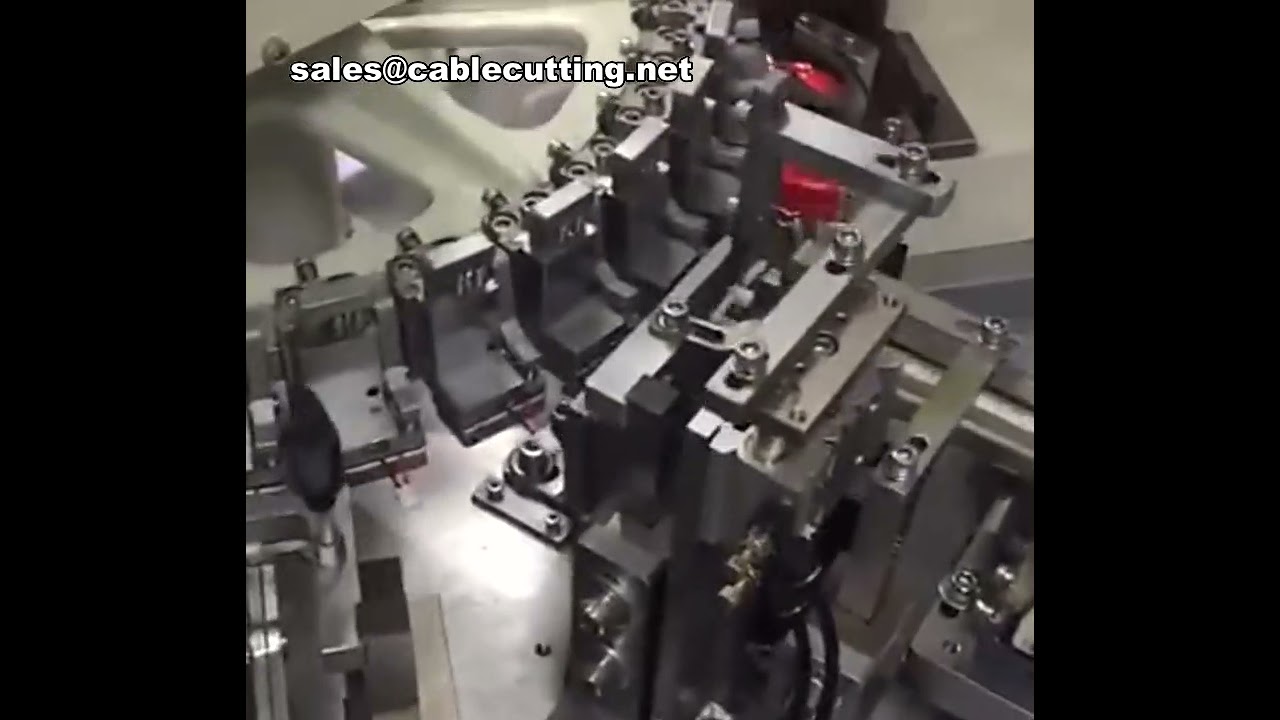 Máquina Totalmente Automática para Inserción de Cables en Terminales de Carcasa Pasante con Estañado por Inmersión (2 Cables Paralelos)