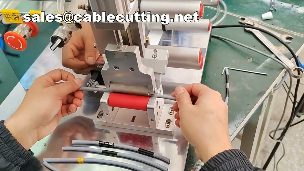 Máquina Etiquetadora de Rodillo para Cables Cortos, Diámetro 4-10mm Universal