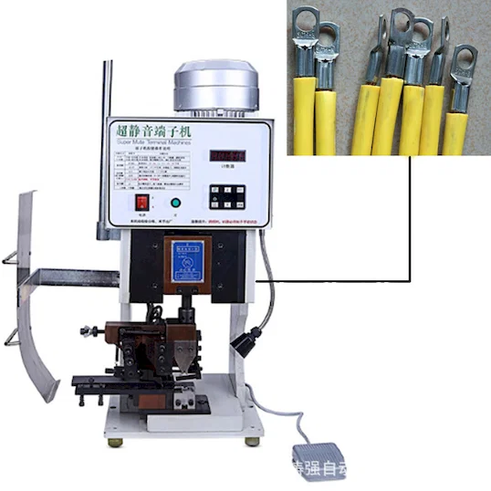 Máquina Semiautomática Silenciosa de Engarzar Terminales WPM-3000S - Máquina de Crimpado de Terminales (o Prensadora de Terminales)